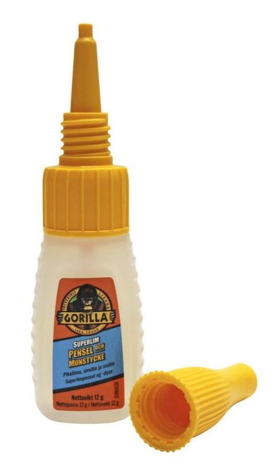 Hovedbilde Gorilla Glue superlim m/pensel + dyse